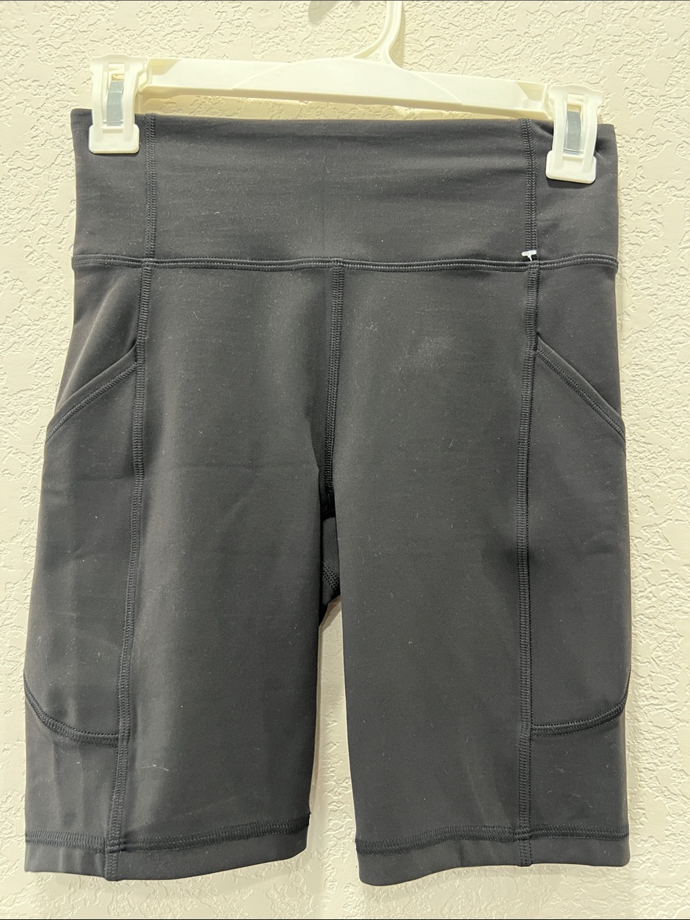 lululemon athletica Black High-Rise Bike Shorts with Side Pockets